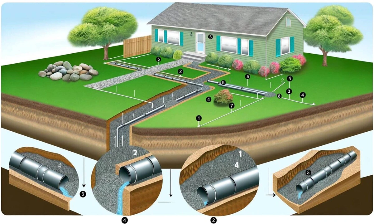 professional sump pump and French drain installation Canada