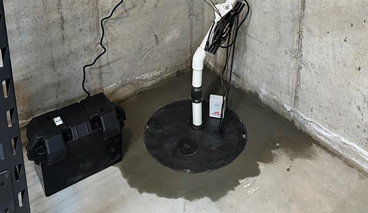 battery backup sump pump Burlington