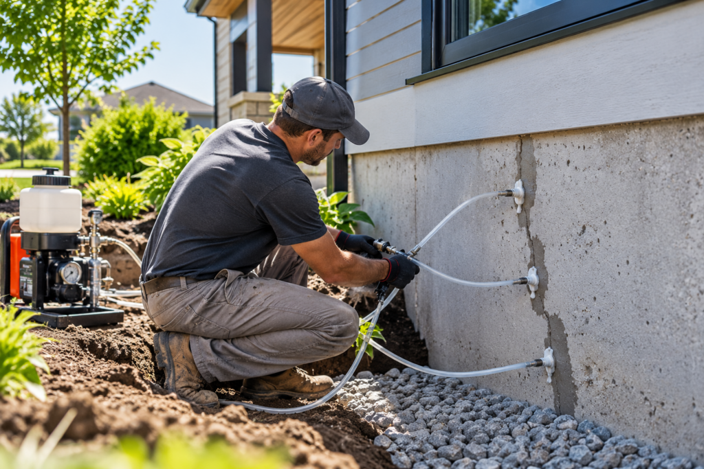 foundation crack injection
