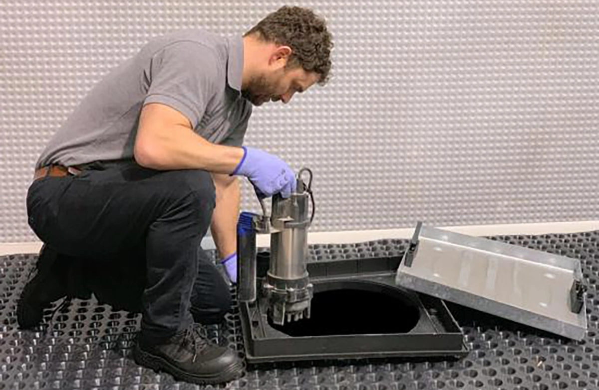 sump pump installation Burlington basement