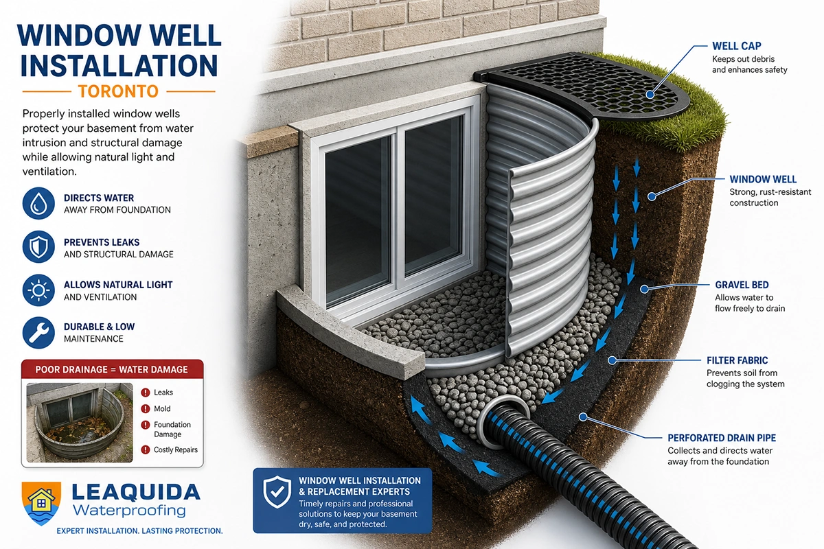 basement window well repair