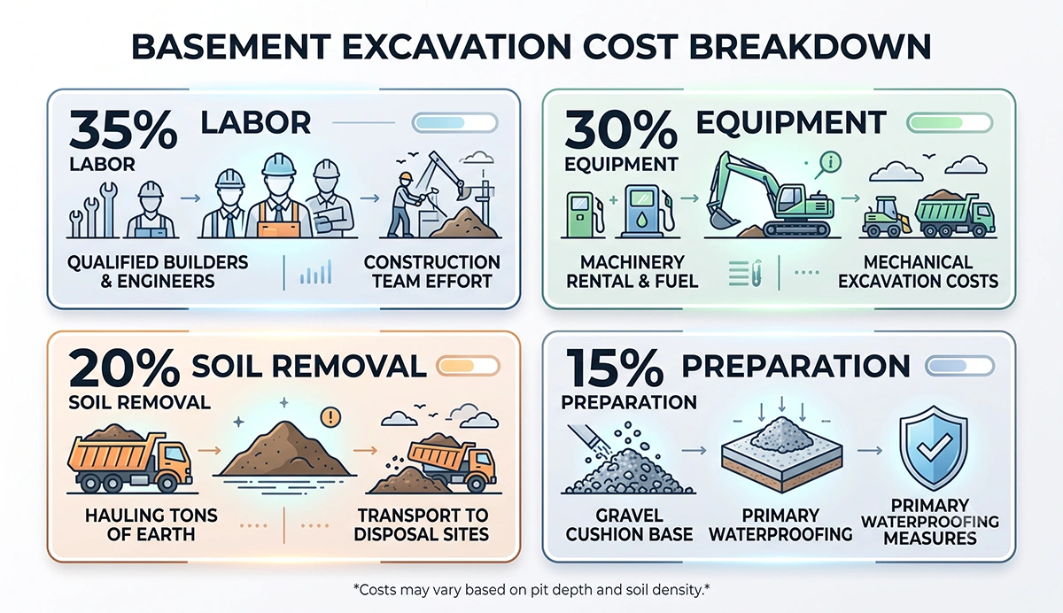 how much to dig out a basement