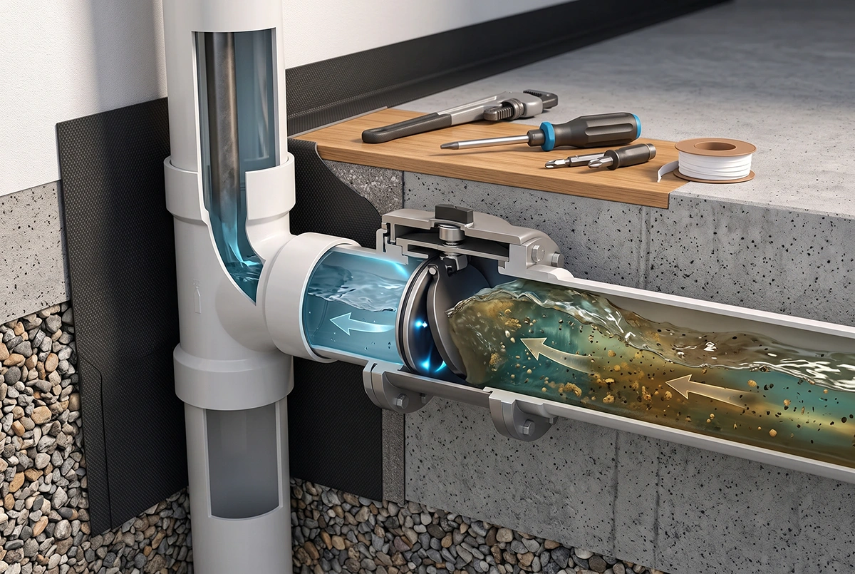 sewer backwater valve